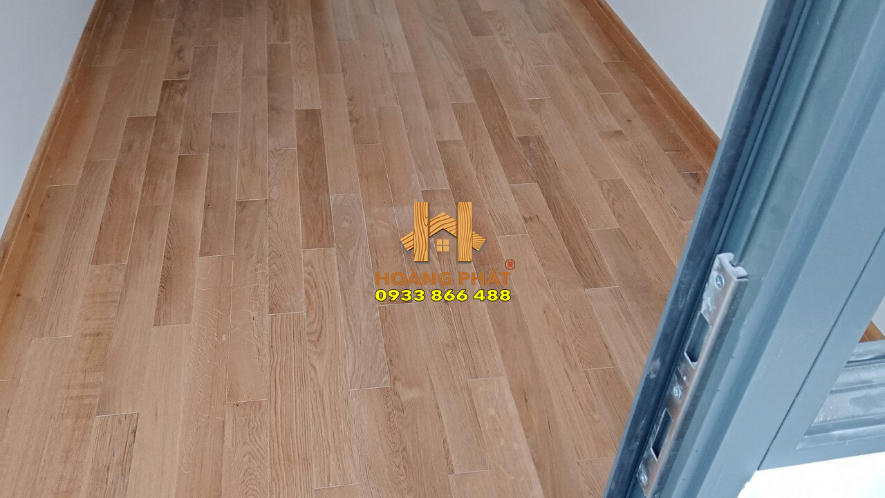 Sàn gỗ Hoàng Phát thi công sàn gỗ Sồi Mỹ