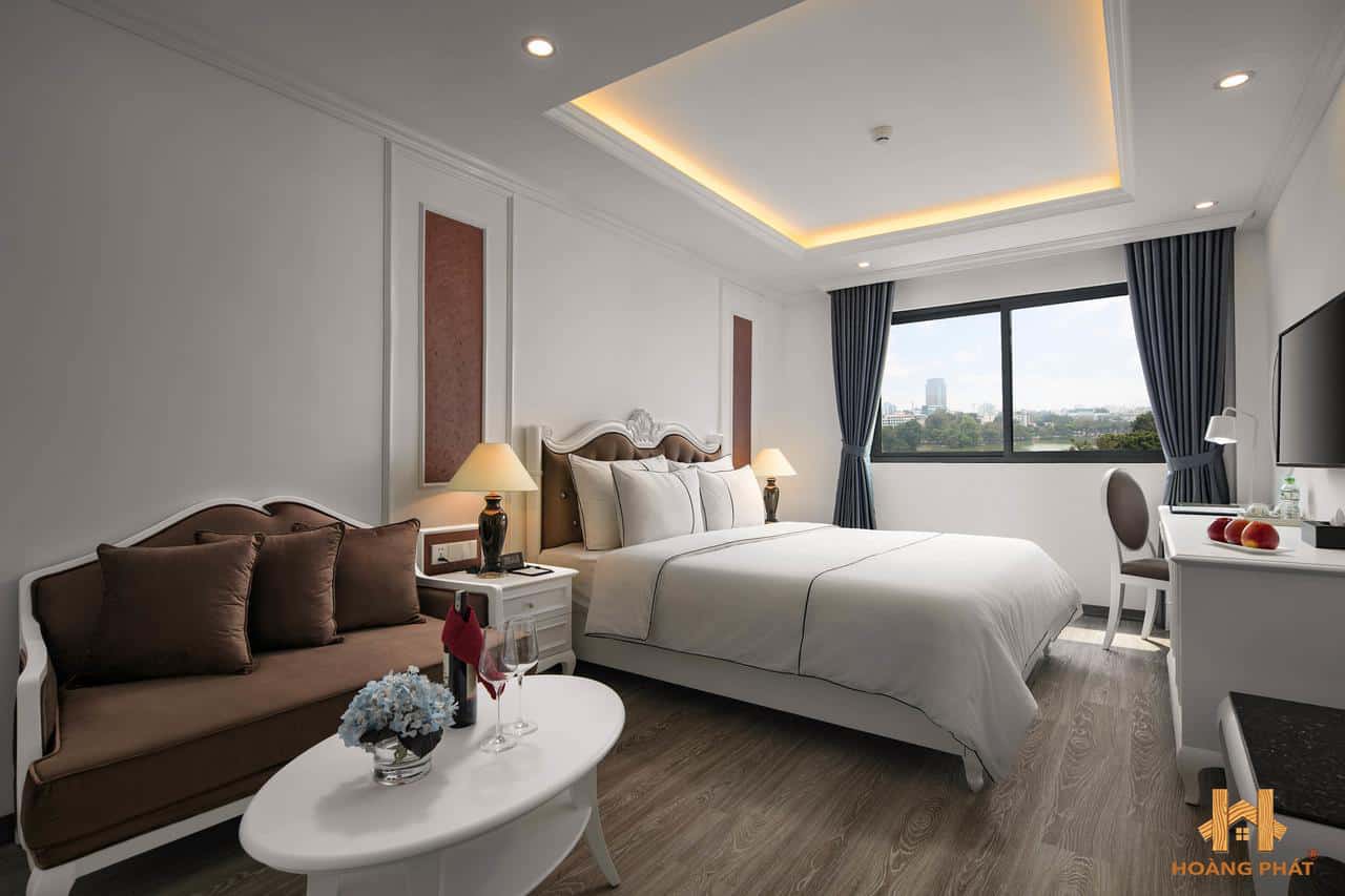 Sàn Gỗ Inovar Malaysia IV320 Kahlua Wood lắp đặt tại Bonsella Hotel, Hà Nội