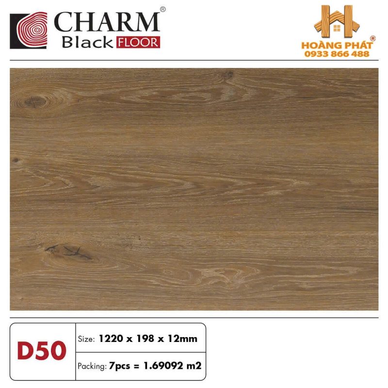 Sàn Gỗ Charm Wood Cốt Đen 12mm D50