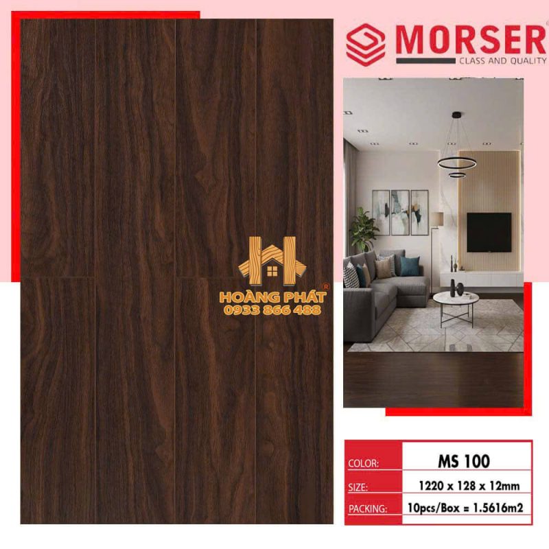 Sàn Gỗ Morser MSV100 12mm Cốt Xanh