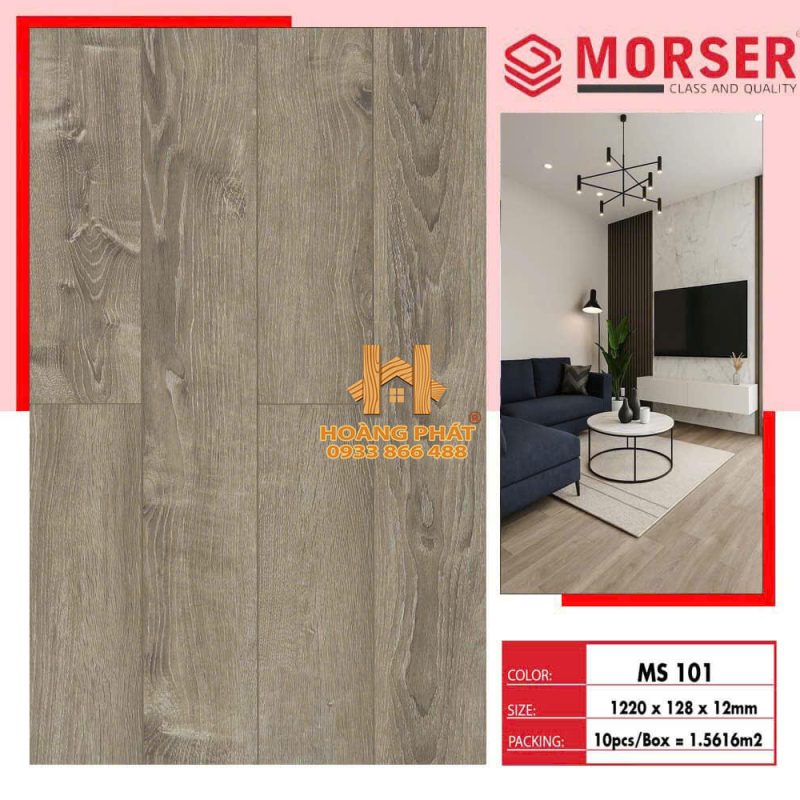 Sàn Gỗ Morser MSV101 12mm Cốt Xanh