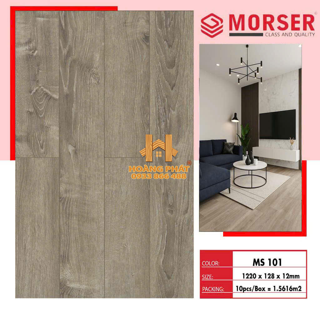 san-go-morser-ms101 Sàn Gỗ Morser MSV101 12mm Cốt Xanh