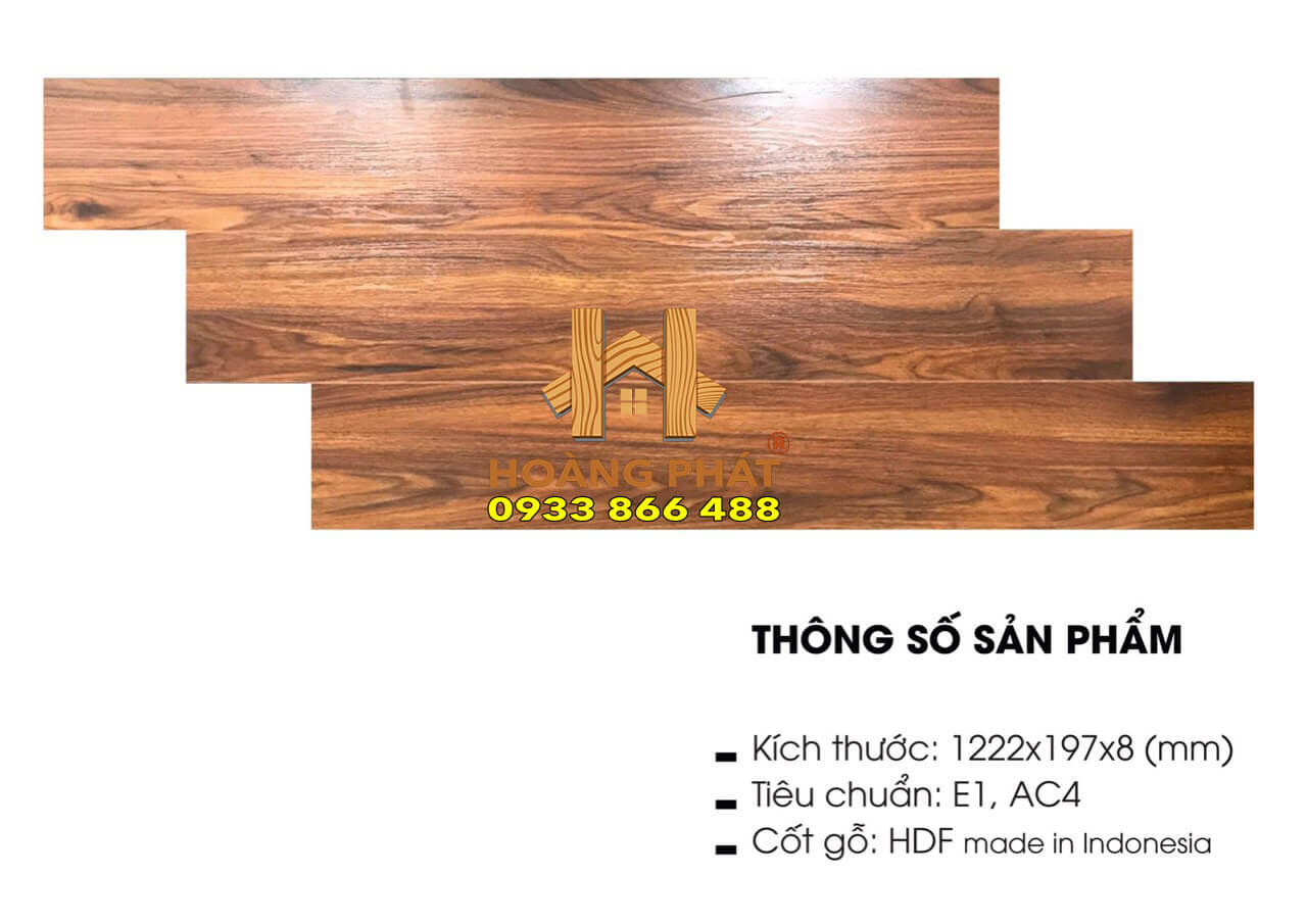 Sàn gỗ cốt xanh 8mm thanh lý