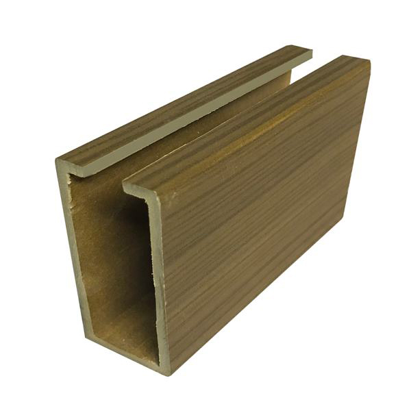 Trần nan gỗ nhựa 80H33mm