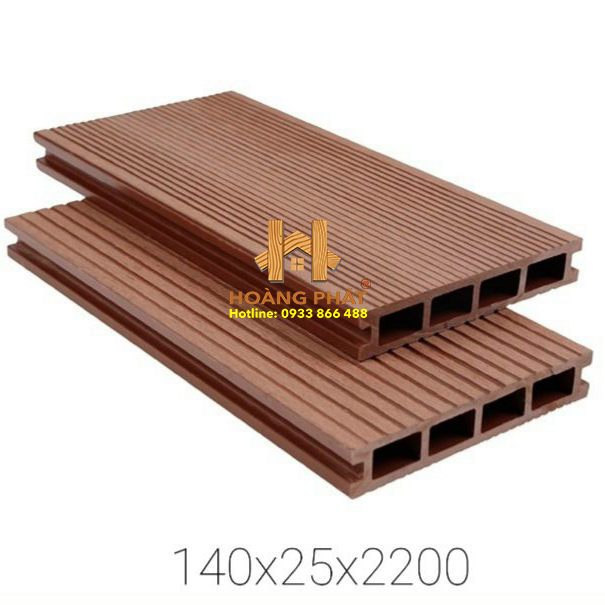 Sàn gỗ nhựa ngoài trời lỗ vuông giá rẻ