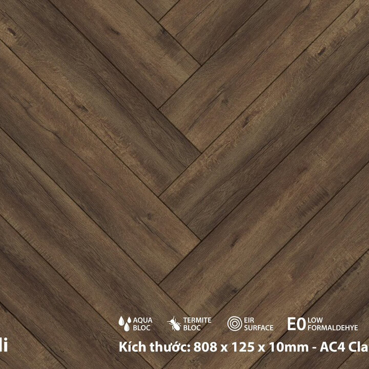 Sàn gỗ Inovar xương cá Avallon Pro 10mm KBR632