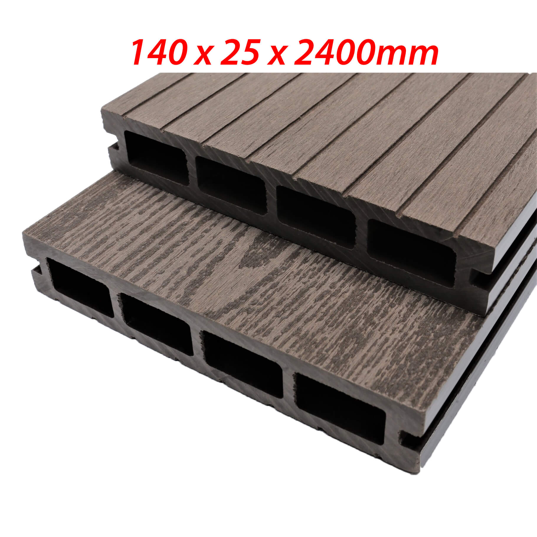 Sàn gỗ nhựa ngoài trời cao cấp kt 140 x 25 x 2400mm