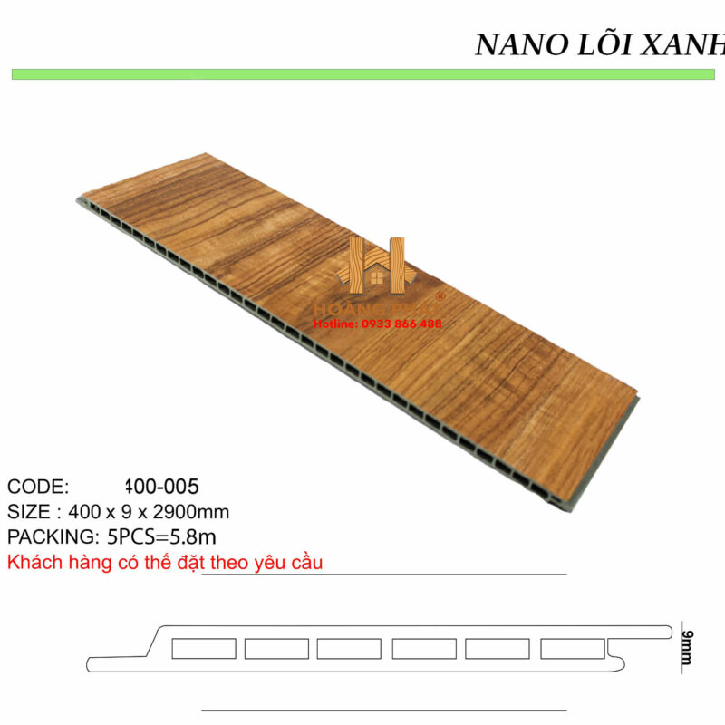 Tấm Ốp Nano Cao Cấp Cốt Xanh HP-005