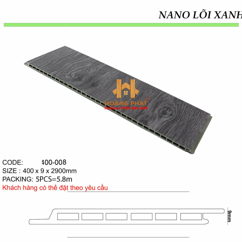 Tấm Ốp Nano Cao Cấp Cốt Xanh HP-008