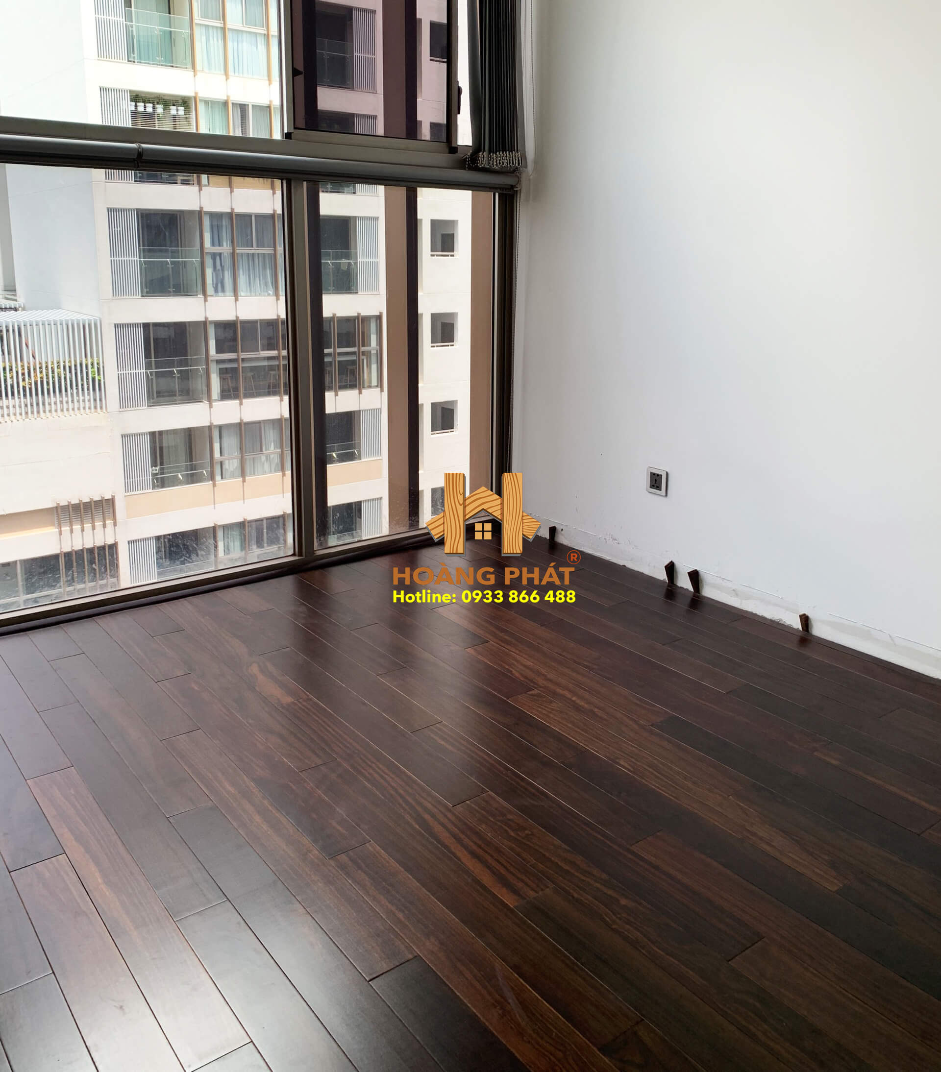 Hoàn thiện công trình lắp đặt sàn gỗ Chiuliu 15 x 94 x 910mm tại Q2