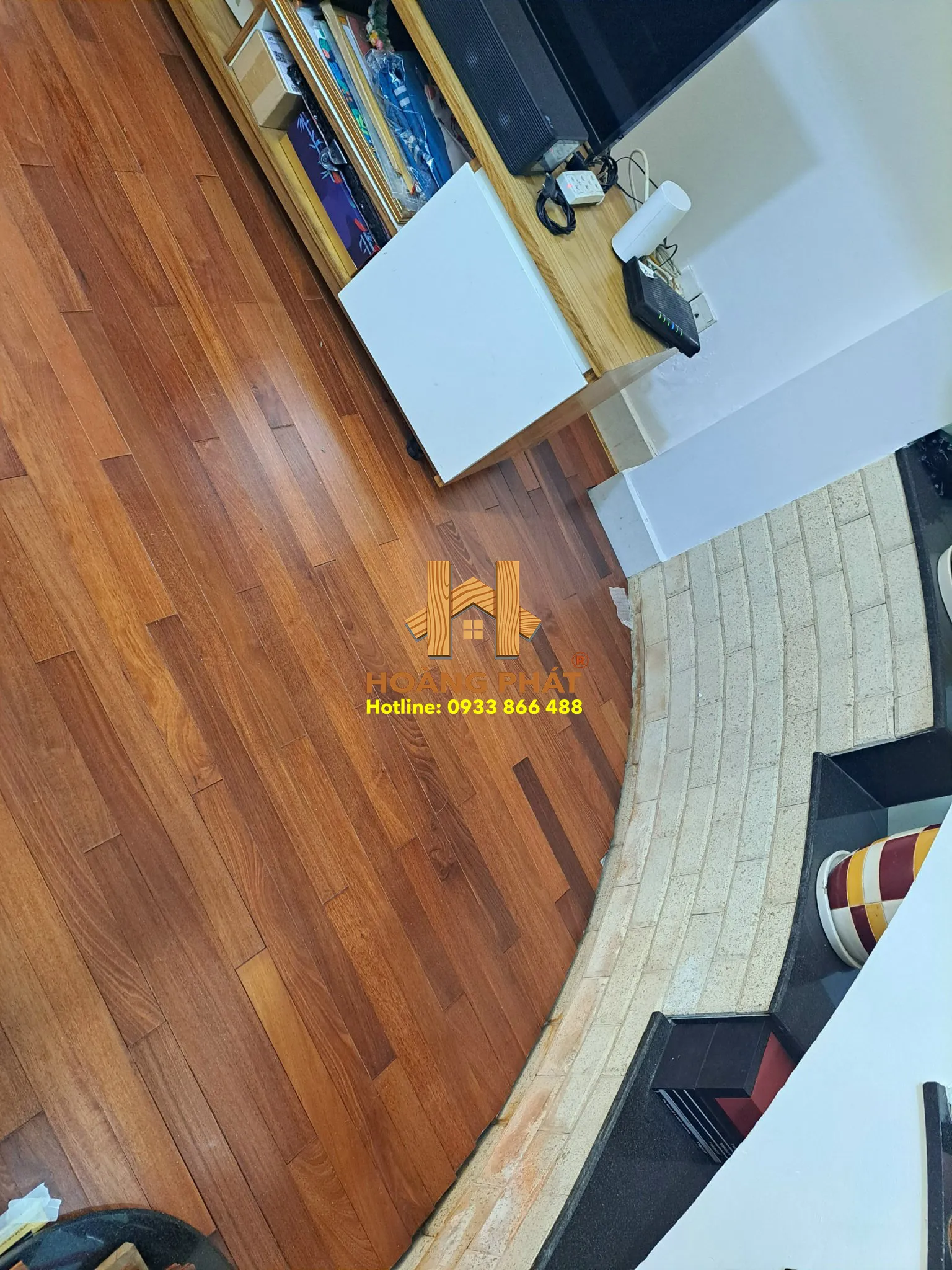 Sàn gỗ Căm Xe Lào solid 15 x 55 x 760/900mm - Giá 660k/ m2