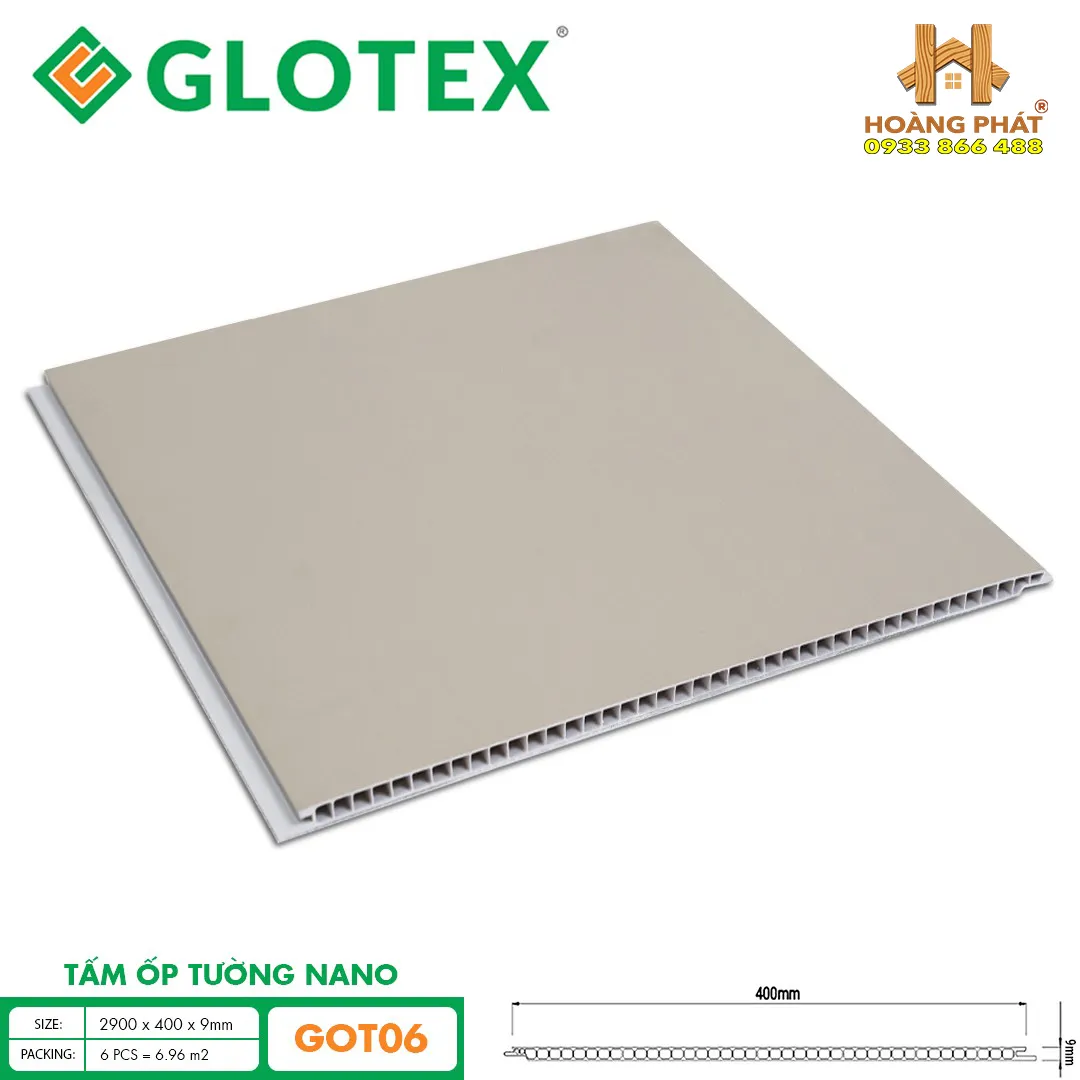 Tấm Ốp Nano Glotex GOT06 Tấm Ốp Nano Glotex GOT06