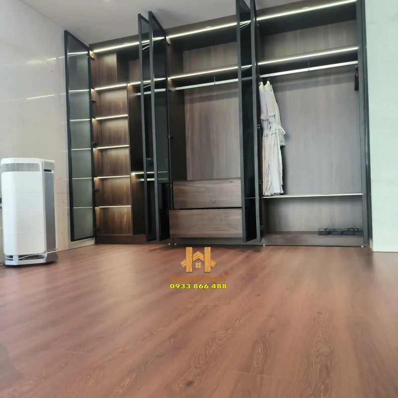 Ảnh thực tế sàn kobler K32 do sàn gỗ Hoàng Phát cấp vật tư và thi công