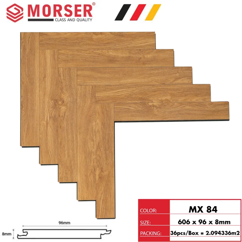 Sàn Gỗ Morser Xương Cá MX84 Cốt Xanh