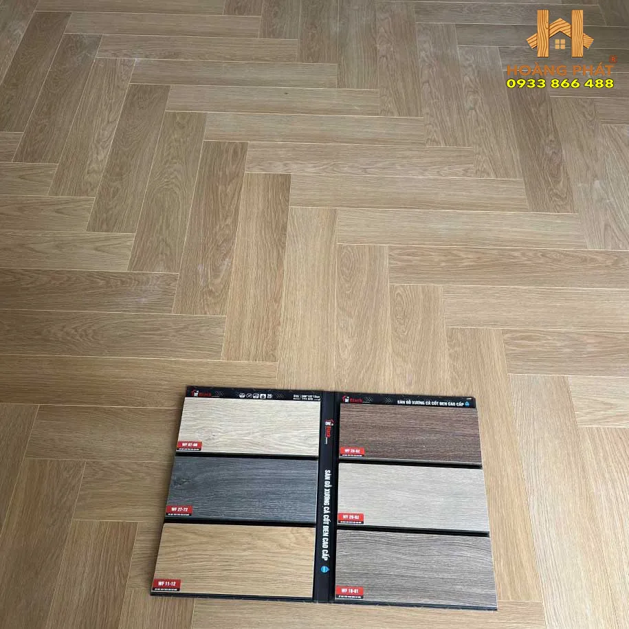 Sàn Gỗ OneBlack Cốt Đen Xương Cá WF 11-12 1 Bảng màu sàn gỗ OneBlack Xương Cá