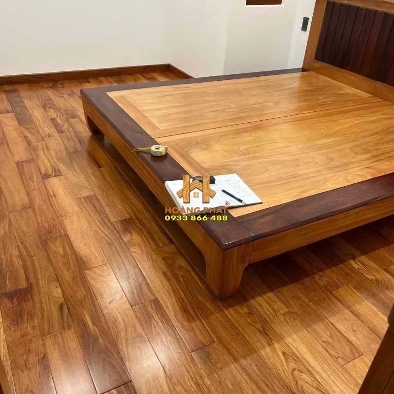 Sàn Gỗ Gõ Lào Vân Nu Đẳng Cấp 18 x 120 x 900mm
