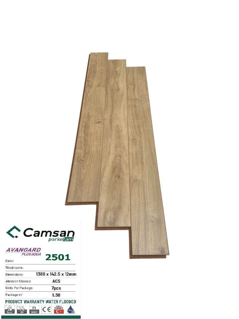 Sàn Gỗ Camsan 12mm Aqua AC5 2501