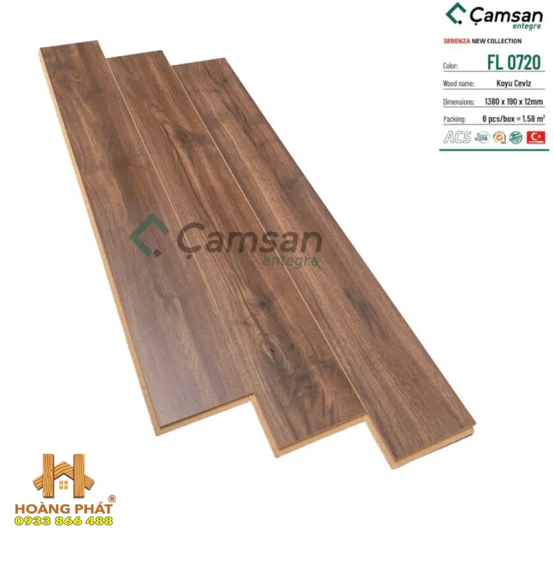 Sàn Gỗ Camsan Serenza 12mm AC5 FL 0720
