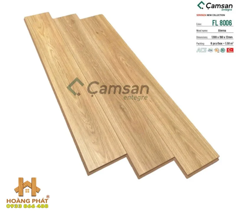 Sàn Gỗ Camsan Serenza 12mm AC5 FL 8006