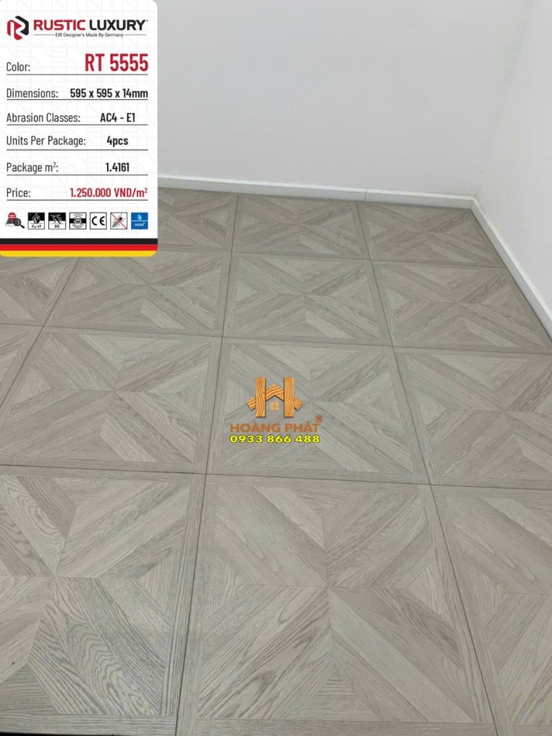 Sàn Gỗ Hoa Văn Rustic Luxury RT 5555
