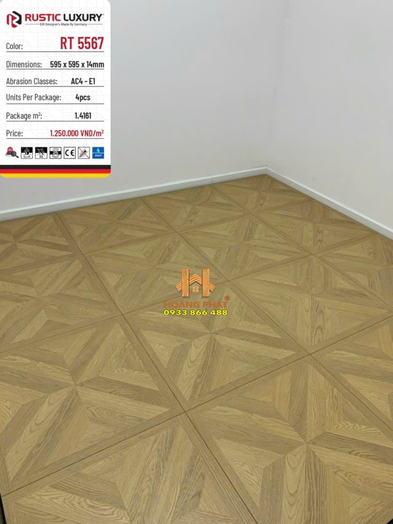Sàn Gỗ Hoa Văn Rustic Luxury RT 5567