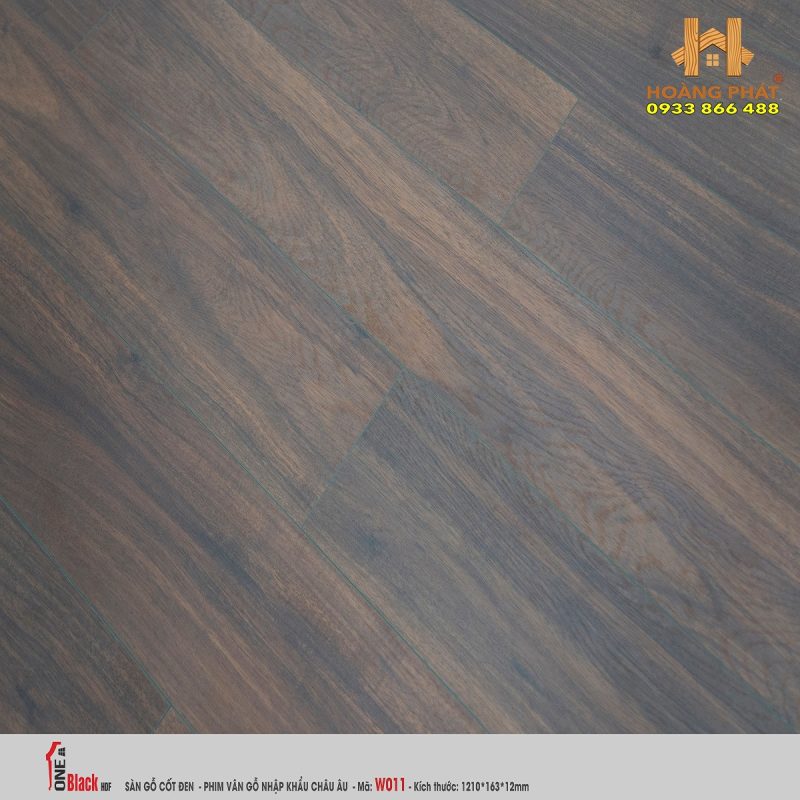 Sàn Gỗ OneBlack Cốt Đen 12mm W011