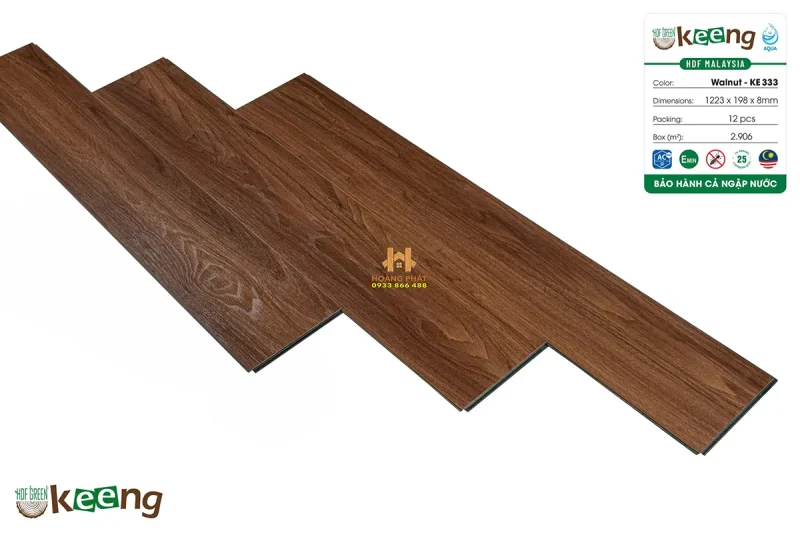 Sàn Gỗ Keeng Cốt Xanh KE333