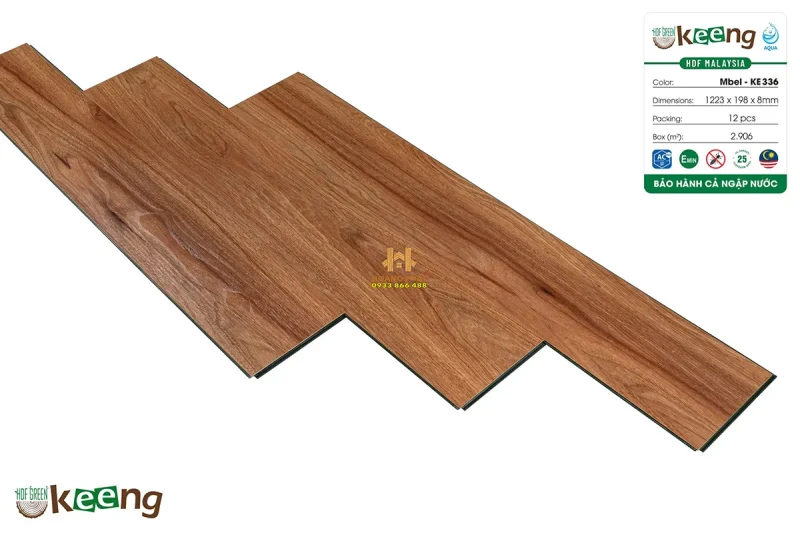 Sàn Gỗ Keeng Cốt Xanh KE336