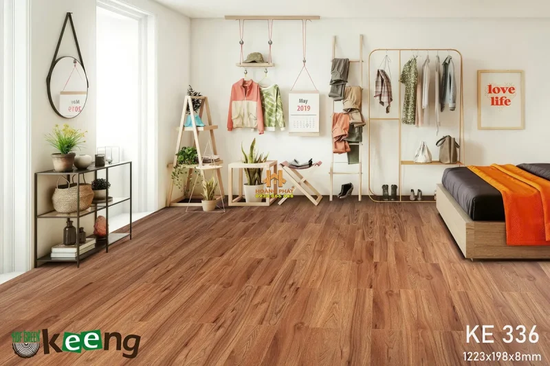 Sàn Gỗ Keeng Cốt Xanh KE336