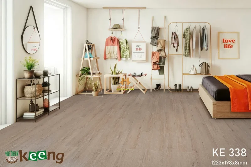 Sàn Gỗ Keeng Cốt Xanh KE338
