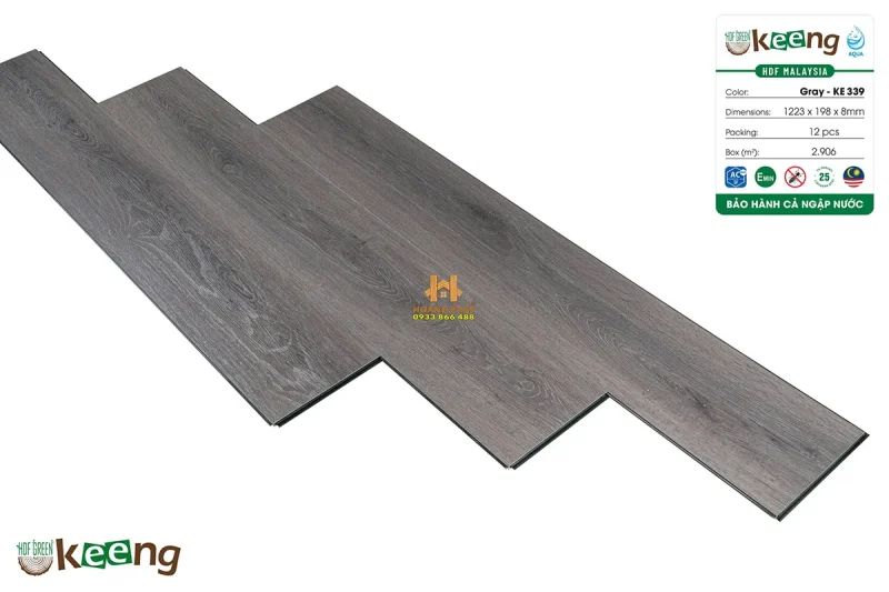 Sàn Gỗ Keeng Cốt Xanh KE339