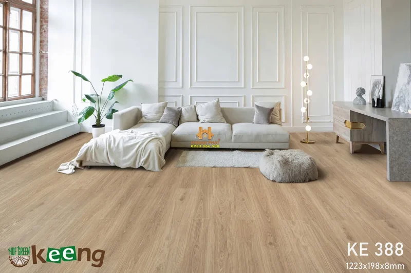 Sàn Gỗ Keeng Cốt Xanh KE388
