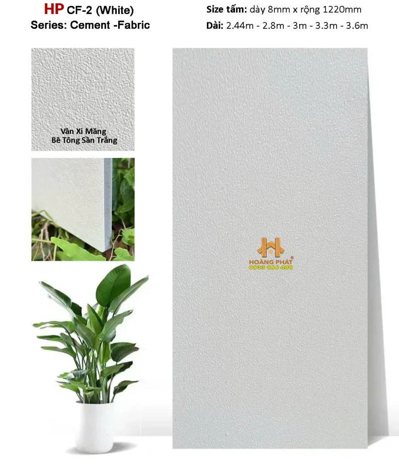 Tấm Ốp Than Tre Vân Xi Măng CF-2