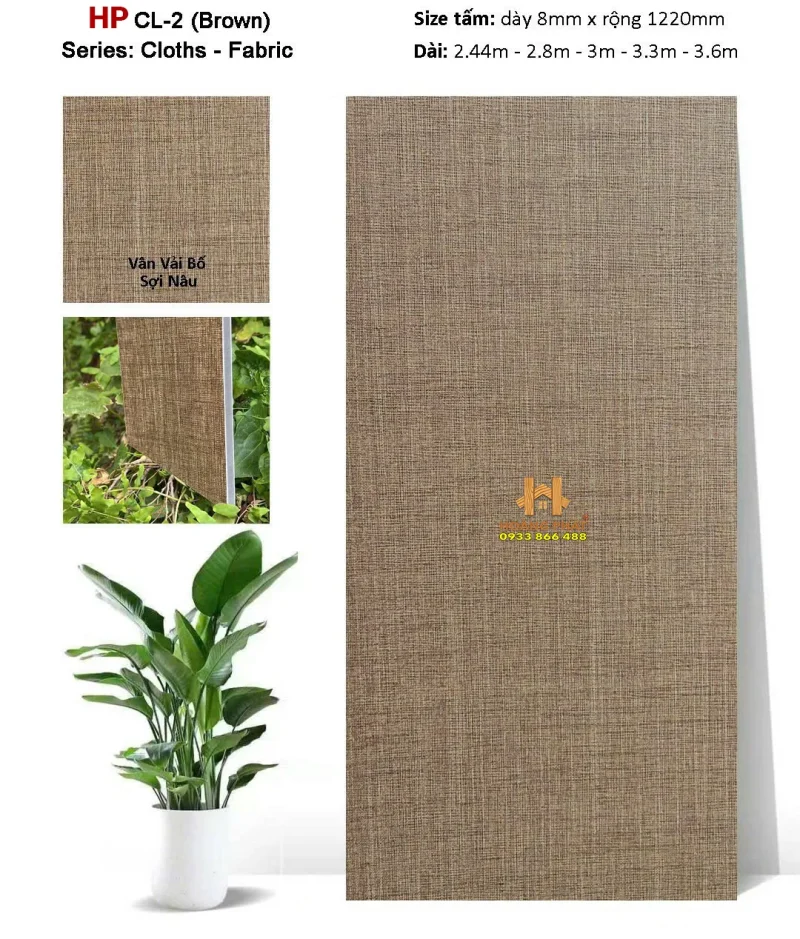 Tấm Ốp Than Tre Vân Vải CL-2