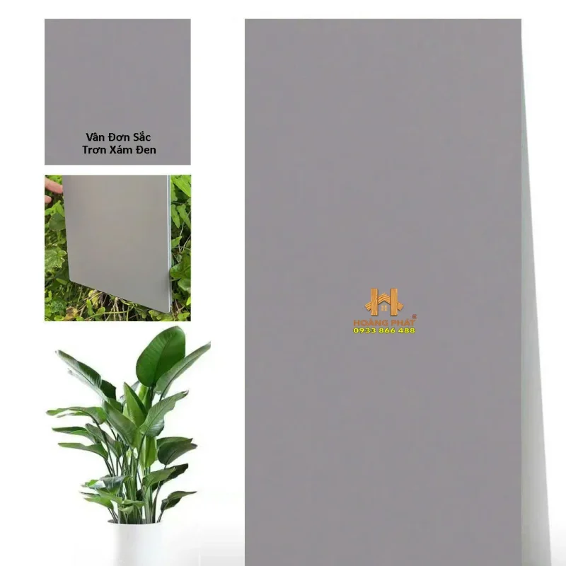 Tấm Ốp Than Tre Màu Đơn Sắc Mịn Nhám SS-8
