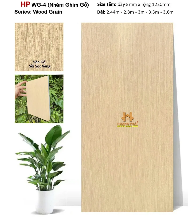 Tấm Ốp Than Tre Vân Gỗ WG-4