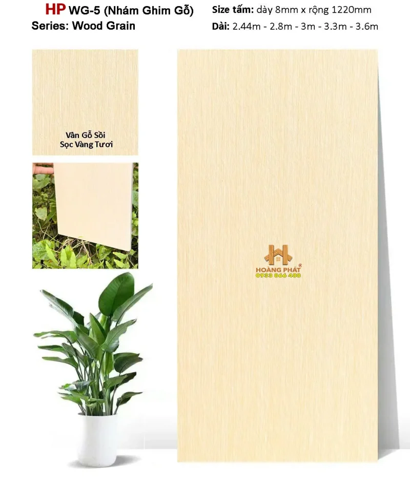 Tấm Ốp Than Tre Vân Gỗ WG-5