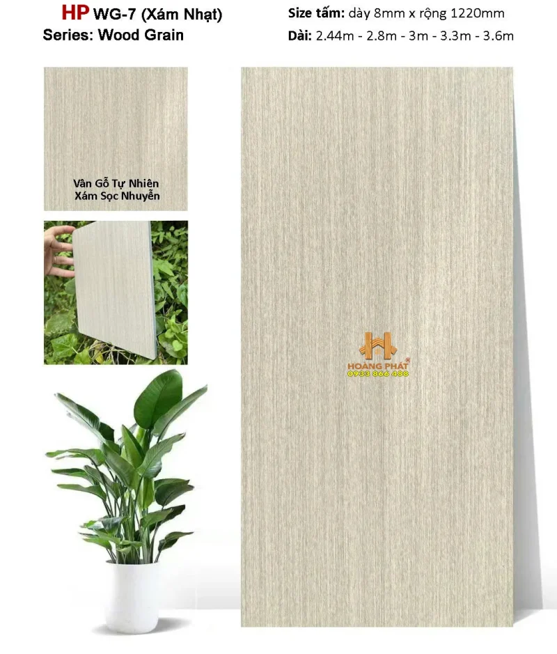 Tấm Ốp Than Tre Vân Gỗ WG-7