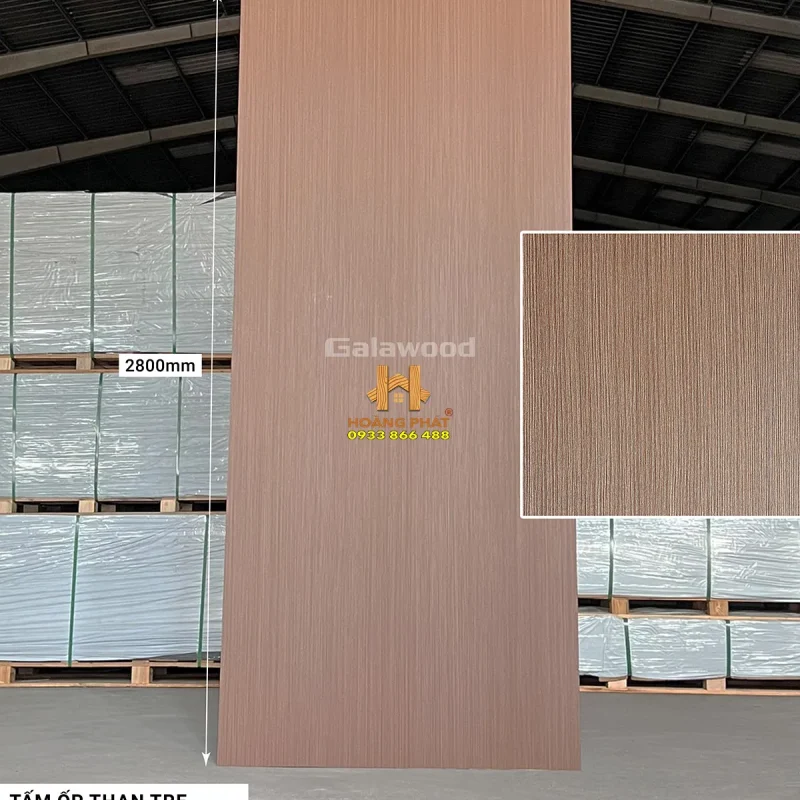 Tấm Ốp Than Tre Galawood 8mm Vân Gỗ G-884