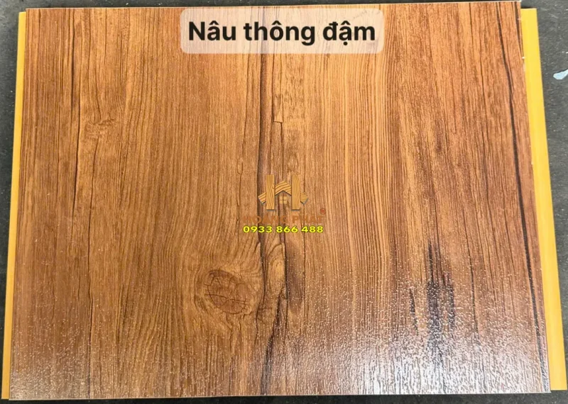 Sàn Nhựa Chịu Lực Nâu Gỗ Xám Nâu Thông Đậm