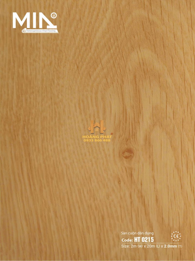 Sàn Vinyl Cuộn Dân Dụng Heterogeneous 2.0mm HT 0215