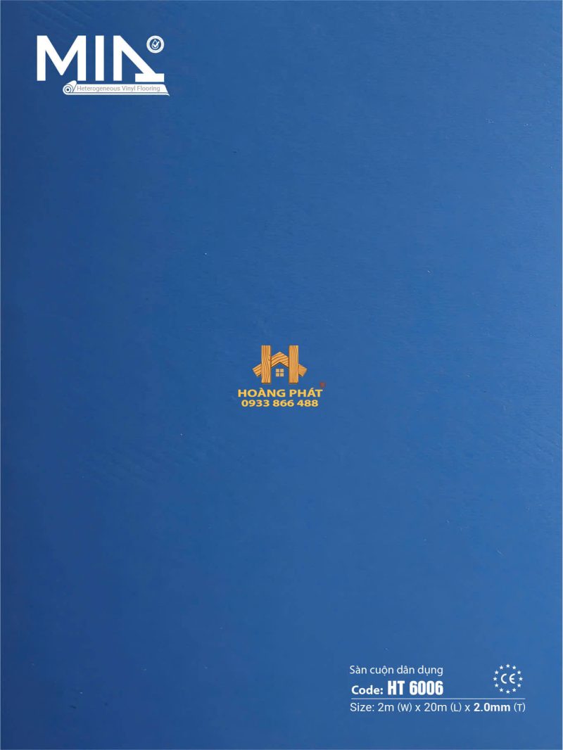 Sàn Vinyl Cuộn Dân Dụng Heterogeneous 2.0mm HT 6006