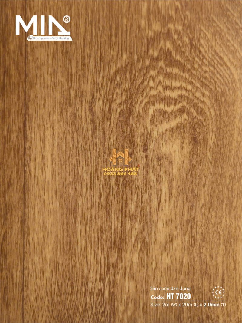 Sàn Vinyl Cuộn Dân Dụng Heterogeneous 2.0mm HT 7020