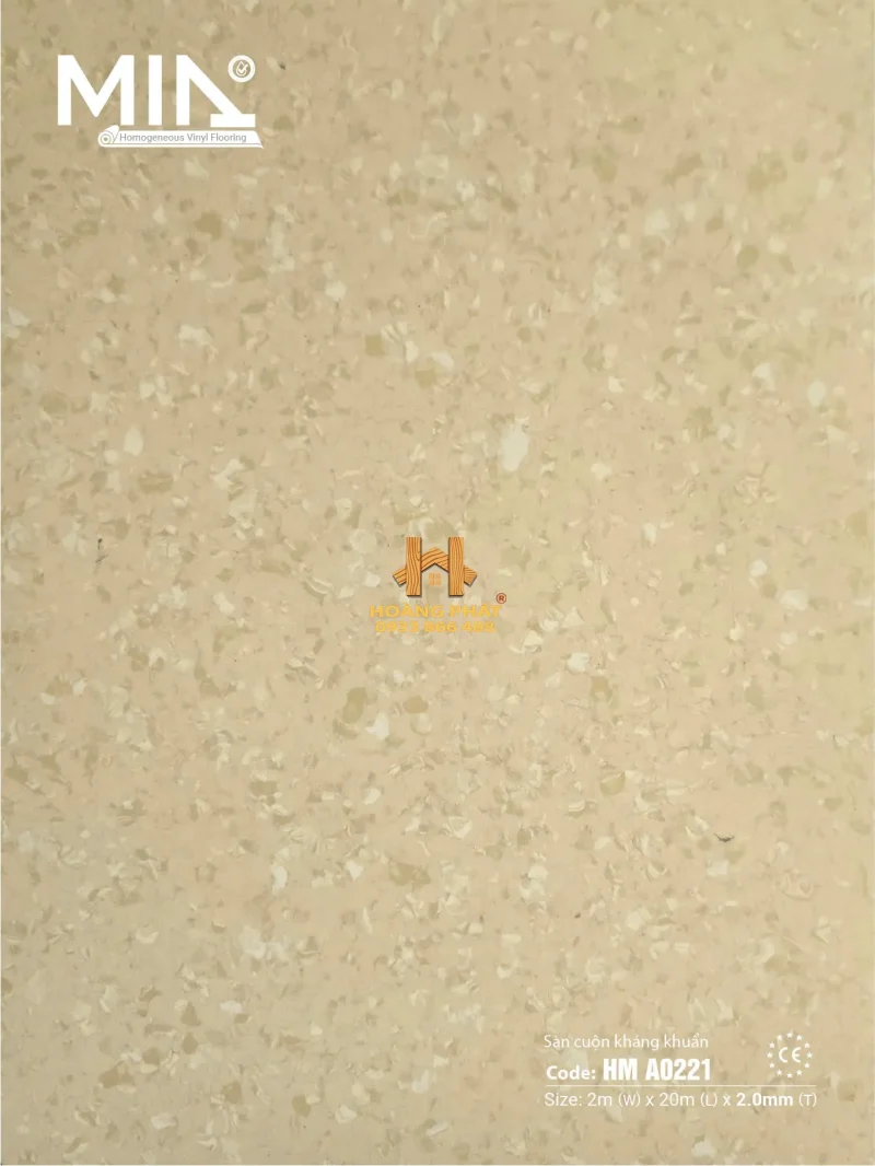 Sàn Vinyl Cuộn Kháng Khuẩn 2.0mm HM A0221