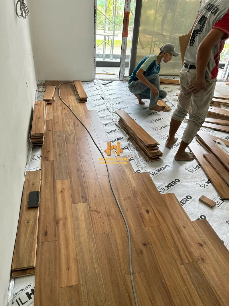 Sàn Gỗ Teak Lào 15 x 120 x 900mm Đẳng Cấp