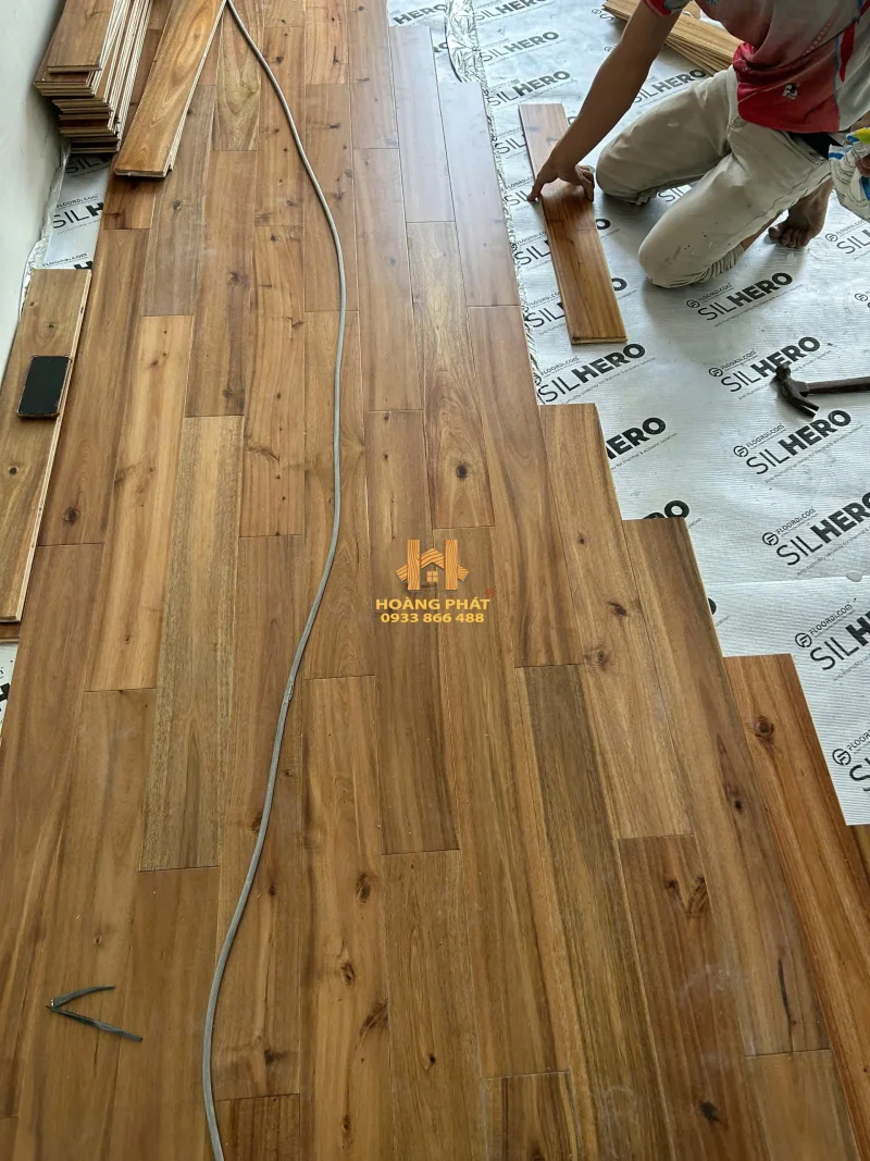 Sàn Gỗ Teak Lào 15 x 120 x 900mm Đẳng Cấp