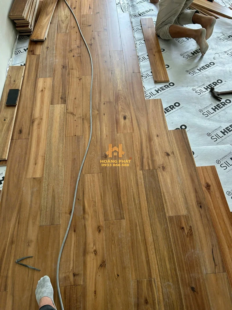 Sàn Gỗ Teak Lào 15 x 120 x 900mm Đẳng Cấp