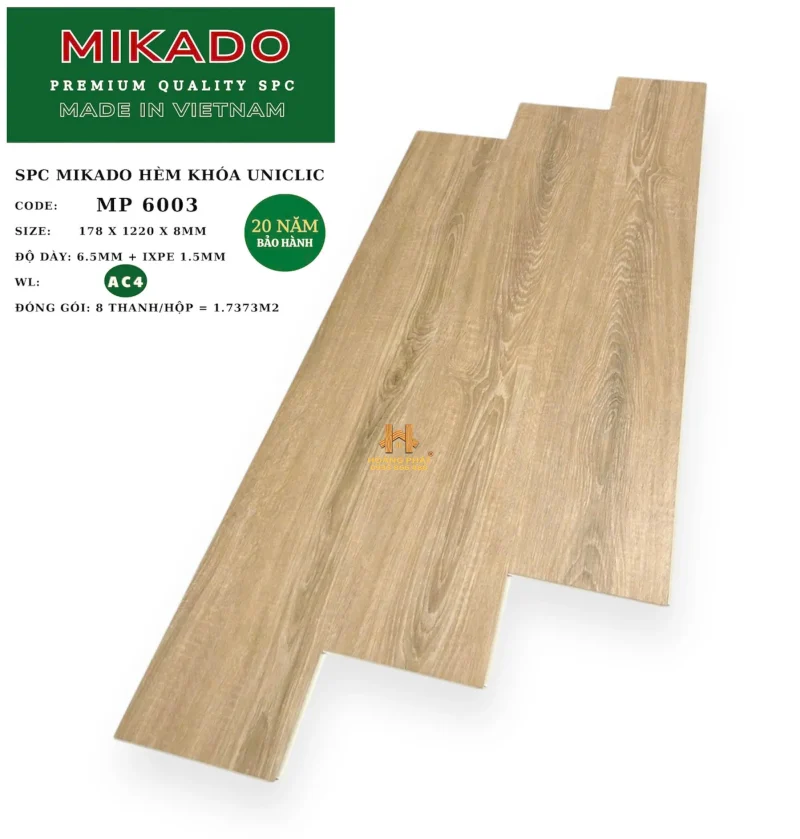 Sàn Nhựa Hèm Khóa Mikado 8mm MP 6003