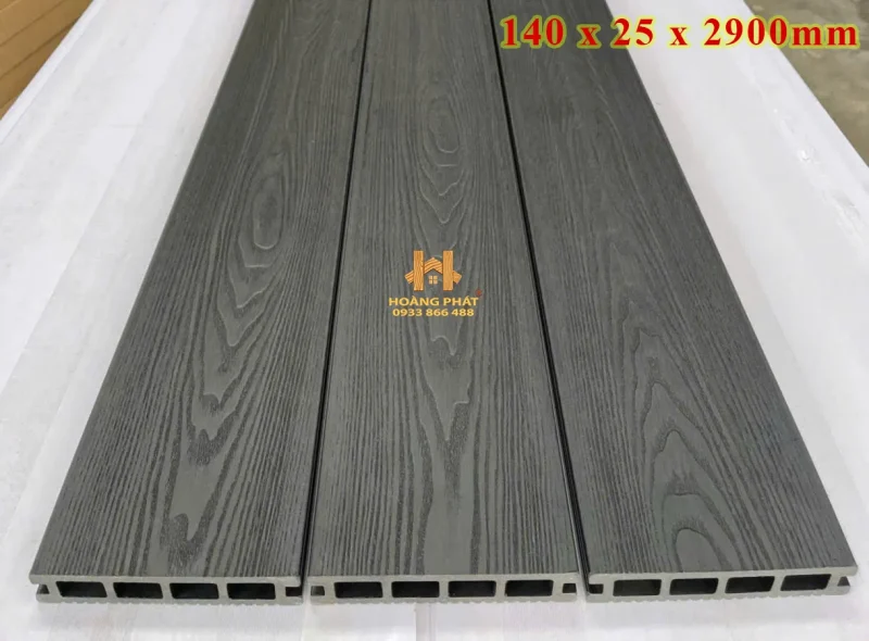 Sàn Gỗ Nhựa Ngoài Trời 3D - Màu Xám