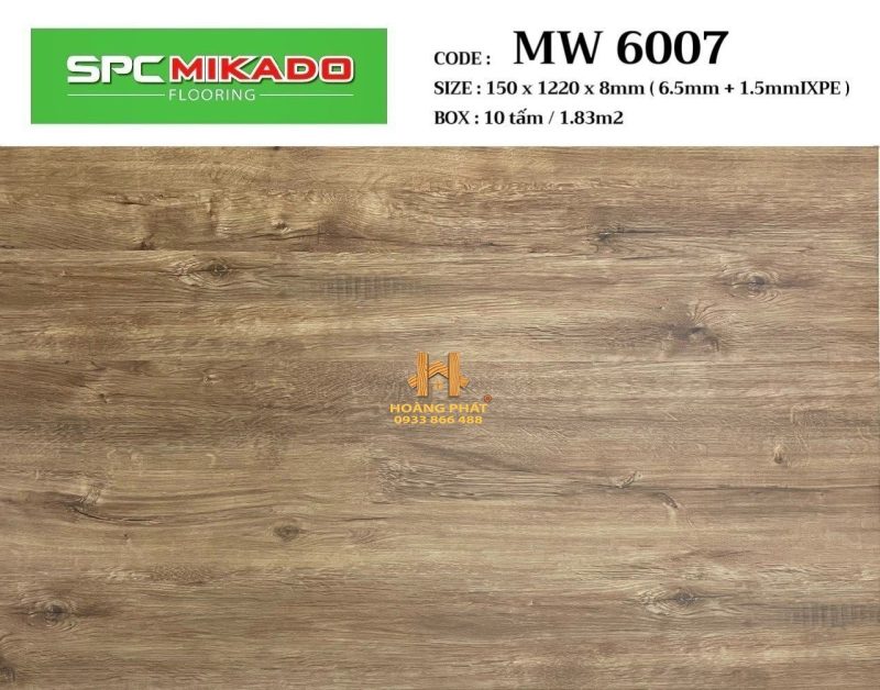 Sàn Nhựa Hèm Khóa Mikado 8mm MW 6007